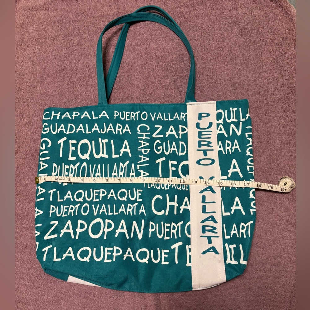 Puerto Vallarta zippered tote bag NWOT - Picture 1 of 5
